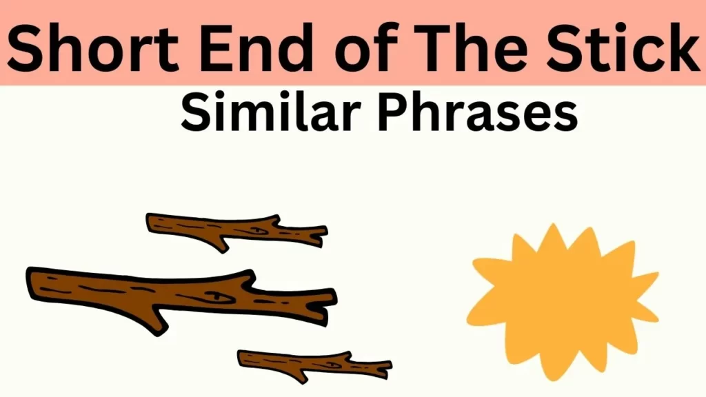 Short End of The Stick Similar Phrases