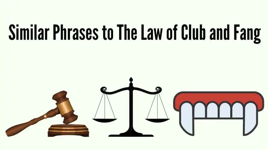 Similar Phrases to The Law of Club and Fang